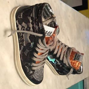P448 High Top Lace Sneakers